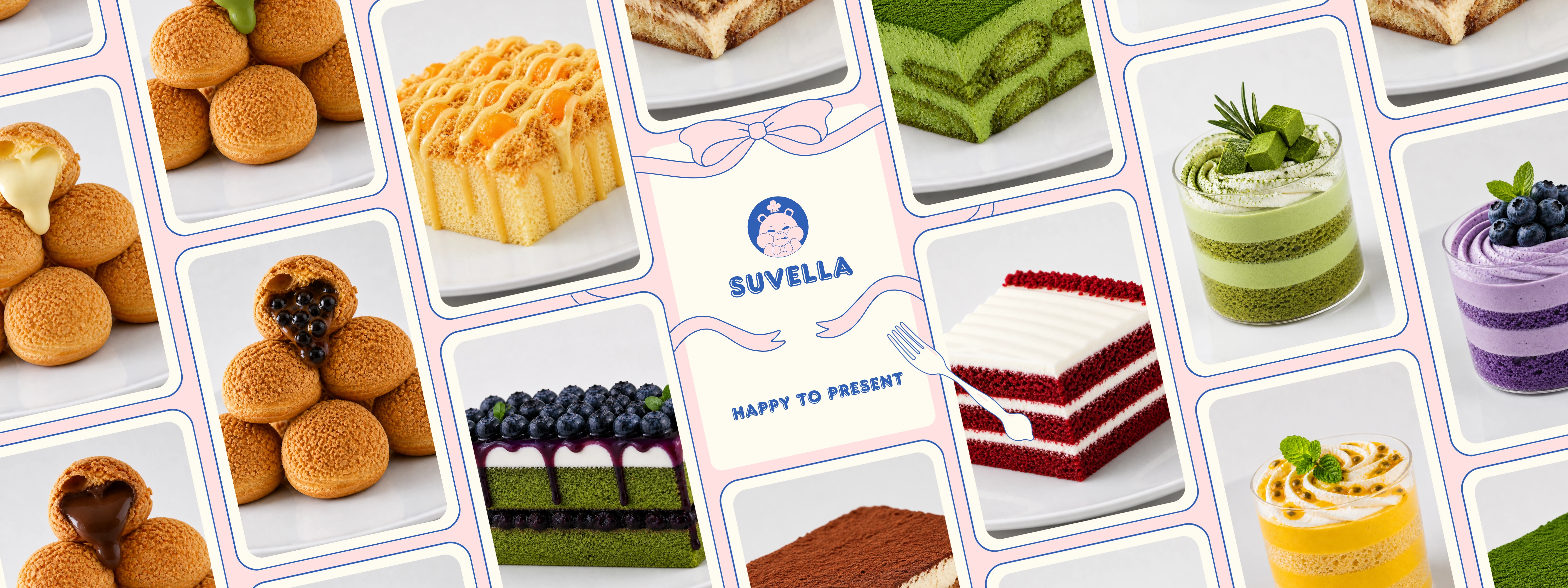 Các loại bánh ngọt tại Suvella