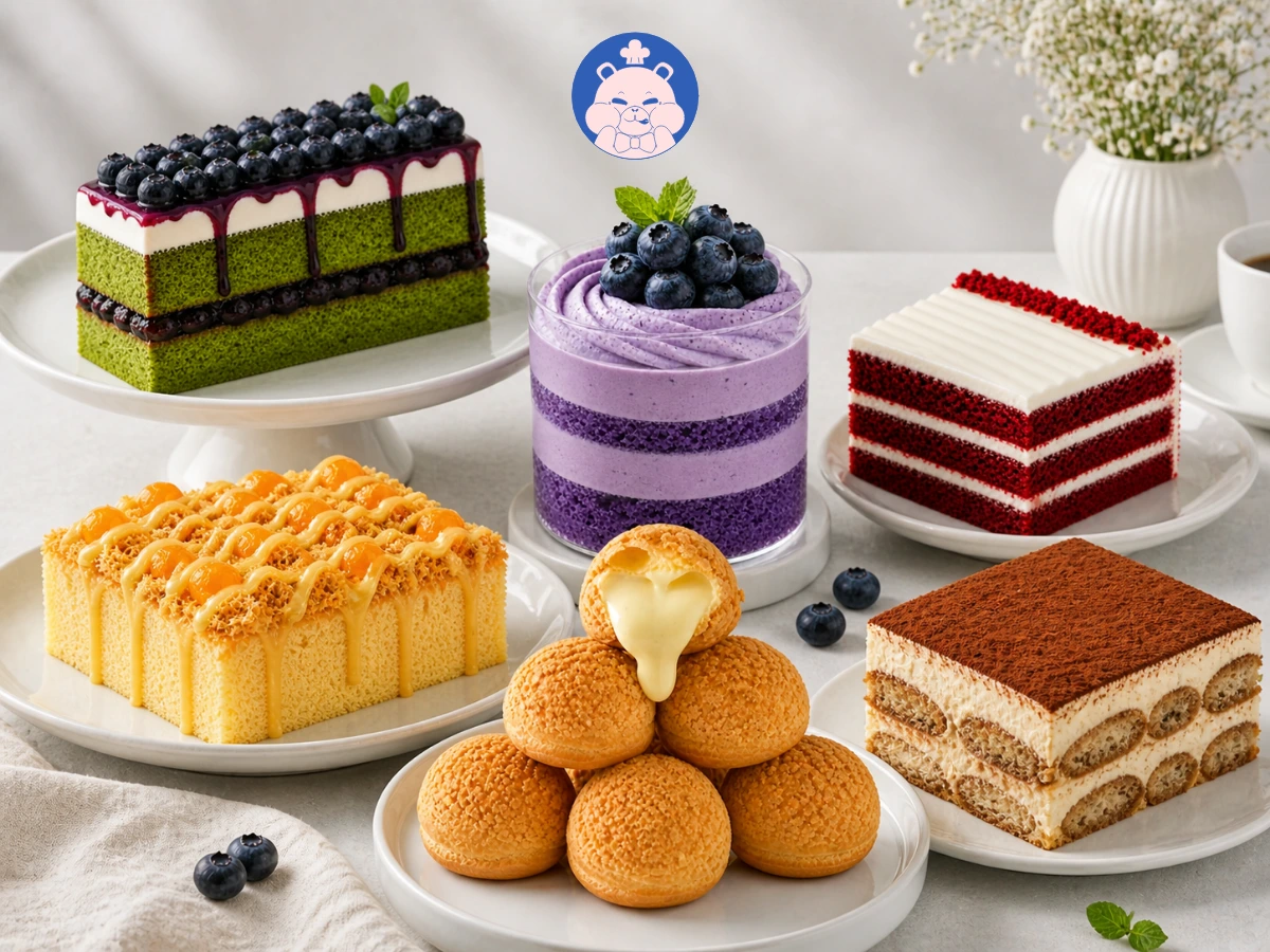 Các loại bánh ngọt nổi bật tại Suvella